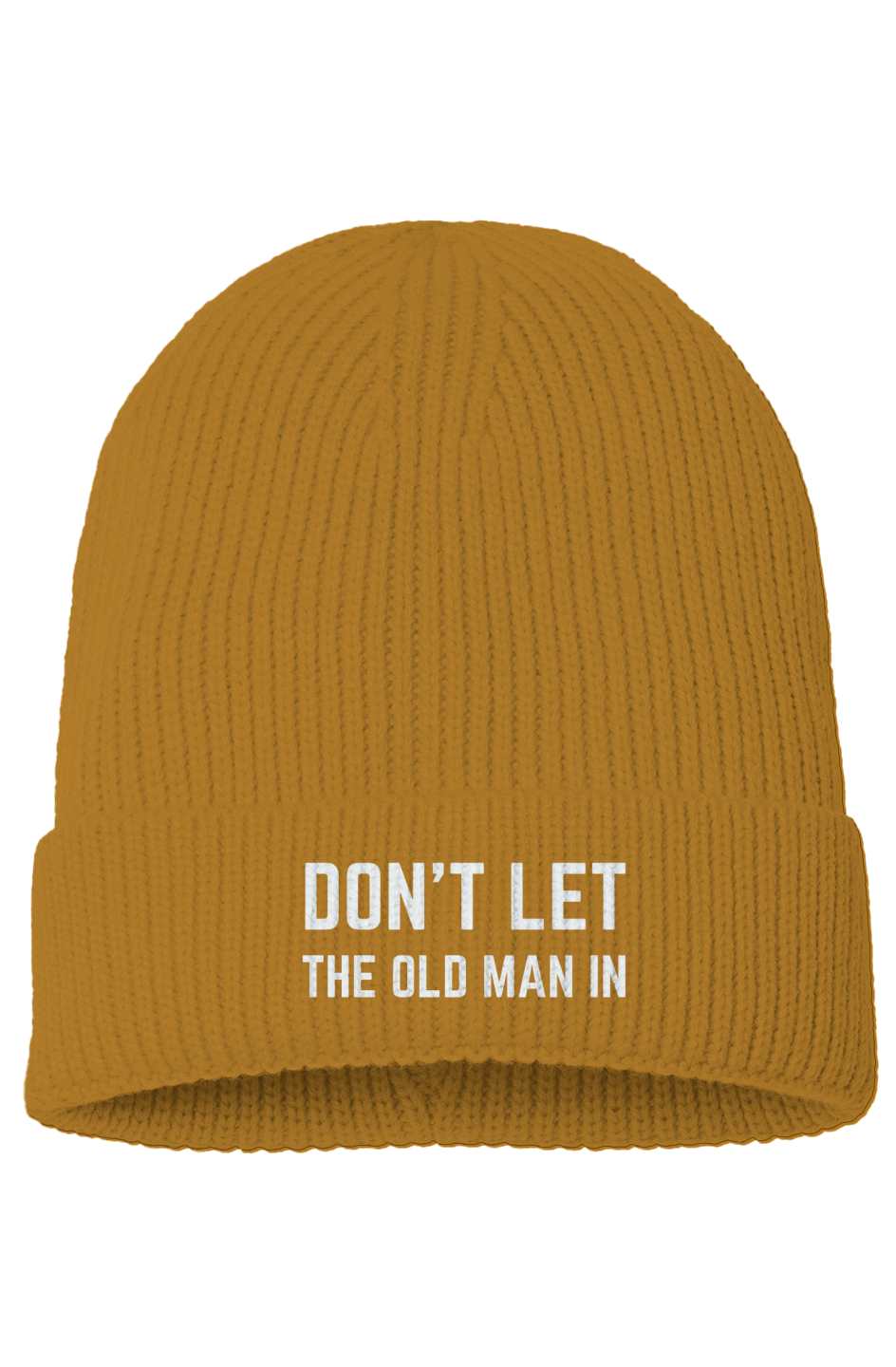 Sustainable Fine Rib Knit Beanie (Don't Let The Ol